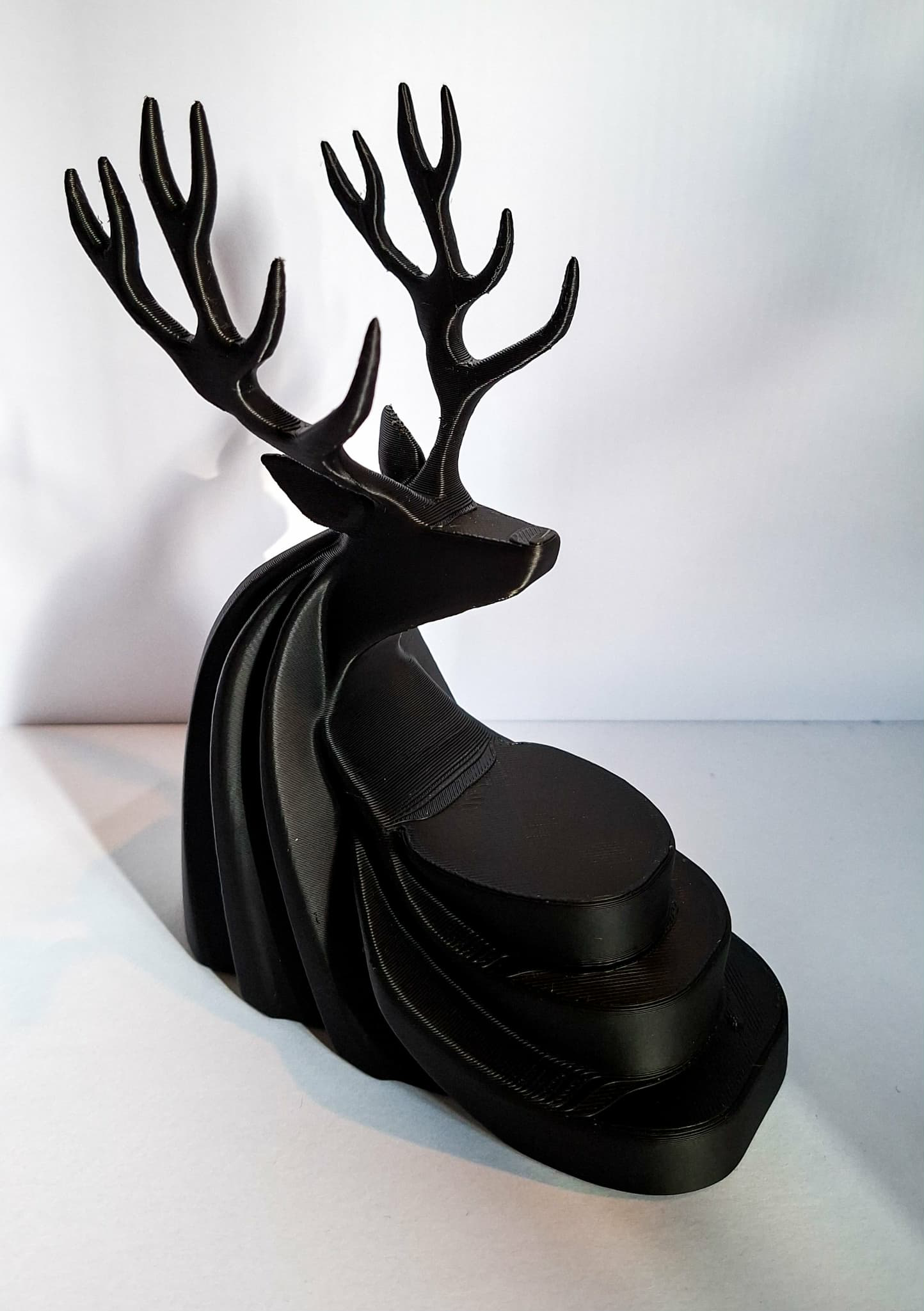 Świecznik renifer czarny