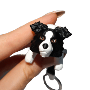 brelok border collie 3d