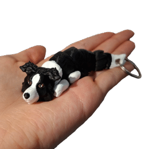 brelok border collie 3d