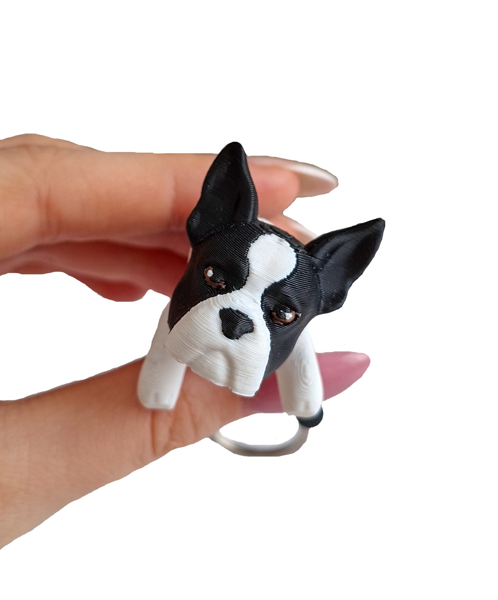 brelok boston terrier 3d