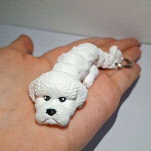 bichon frise brelok
