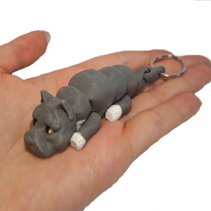 brelok american bully 3d